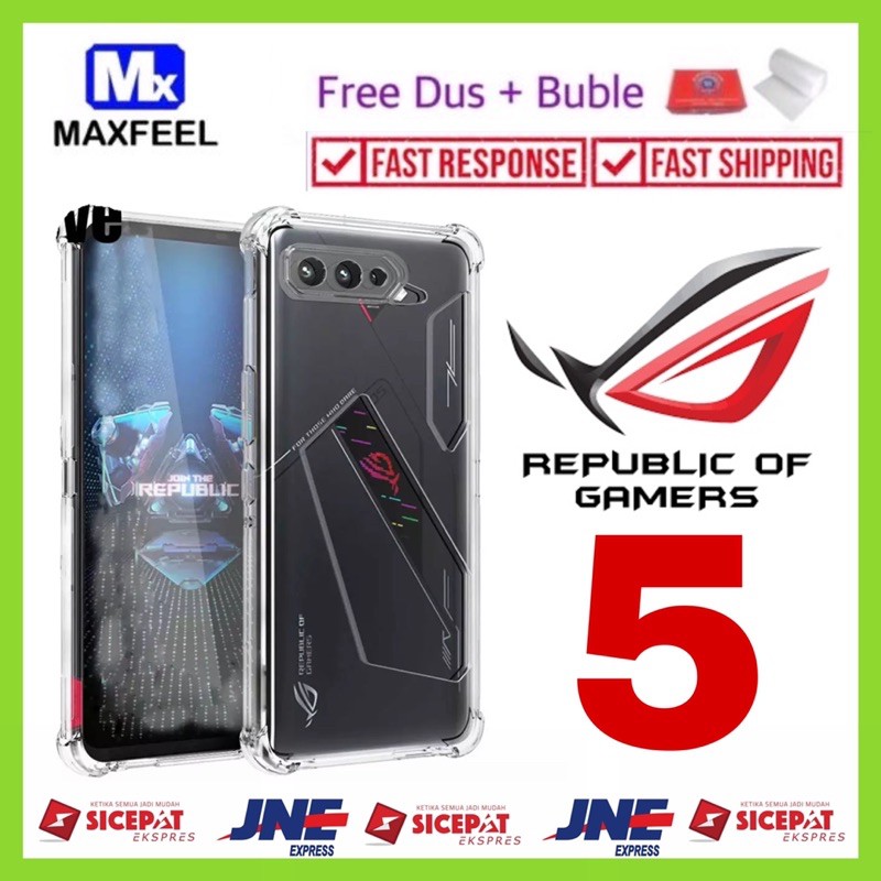 Asus Rog Phone 5 ROG PHONE 5s- Case Transparent Smooth Anti Crack Good Quality