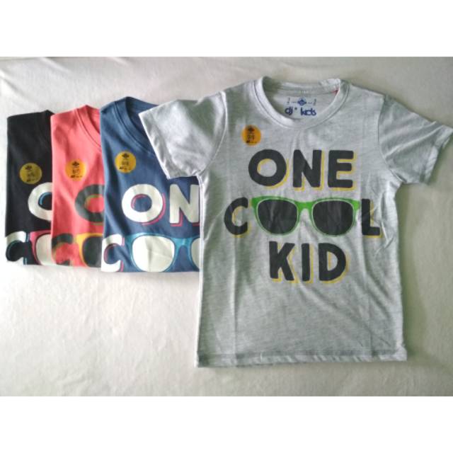 Promo Kaos Anak Cowok Dj Kids One Cool Kid Premium Murah Keren