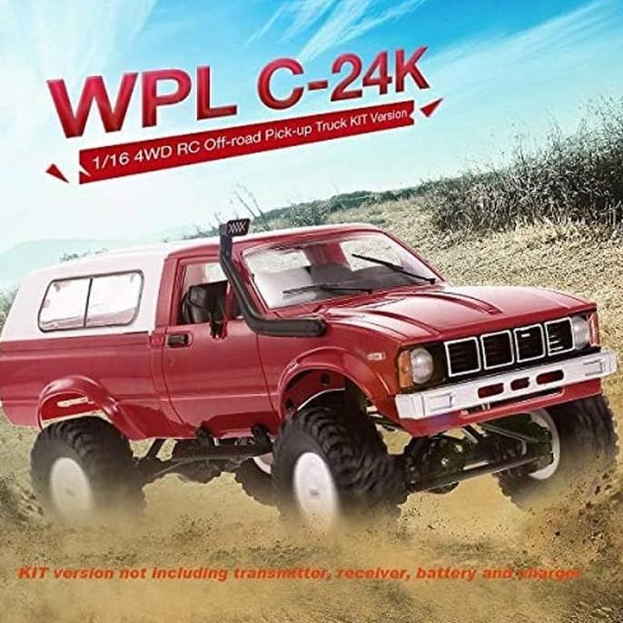 WPL C24K C-24K 1/16 4WD Military Truck RC Car KIT Version
