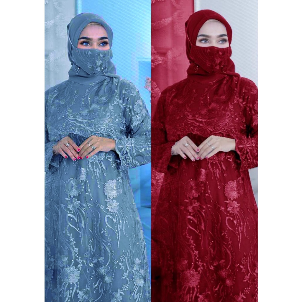 GAMIS CANTIK SORAYAE FREE MASKER/MAXI DRESS/GAMIS WANITA TERBARU KEKINIAN/SIZE M/ L/XL/XXL/XXXL/FASHION MUSLIM/DRESS KONDANGAN/GAMIS REMAJA/DRESS MUSLIM