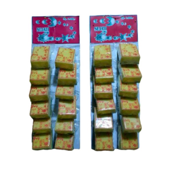 Spon Sponge Cuci Piring Double Isi 12 Pcs 1 Lusin Merk Sejati Family | serabut dan spon