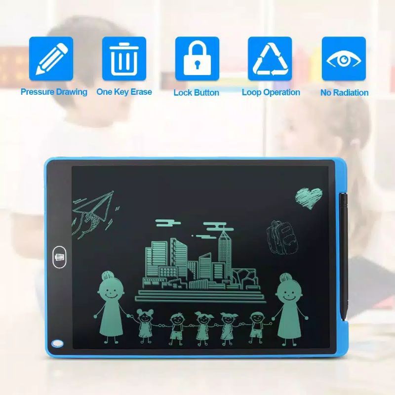 Papan tulis elektrik,Papan tulis belajar,LCD Writing Tablet 8.5'' Papan Tulis Gambar Anak