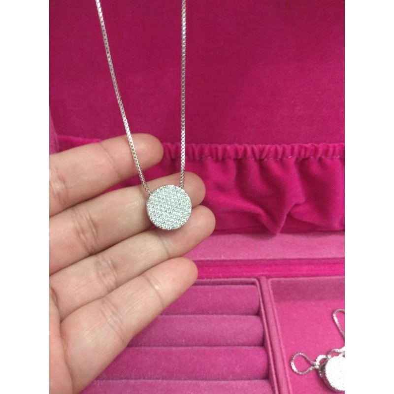 Medan Termurah FREE BOX Kalung premium zircon lapis emas 18k