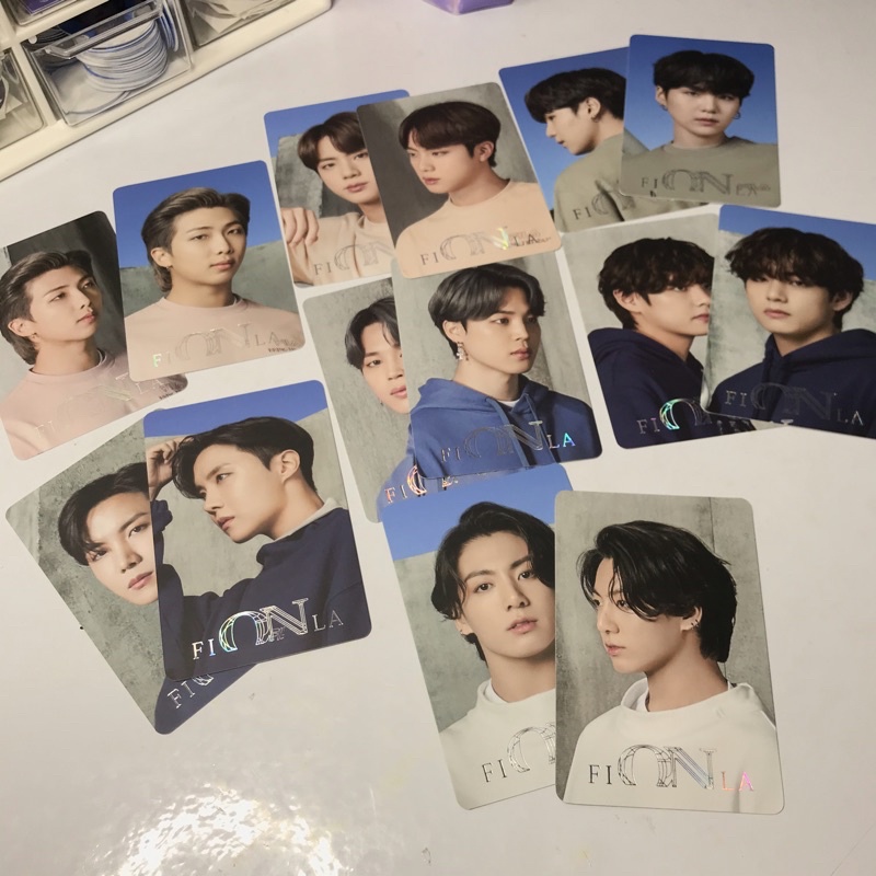Sharing Photocard Fila ON BTS RM JIN SUGA JHOPE JIMIN TAEHYUNG JUNGKOOK PC