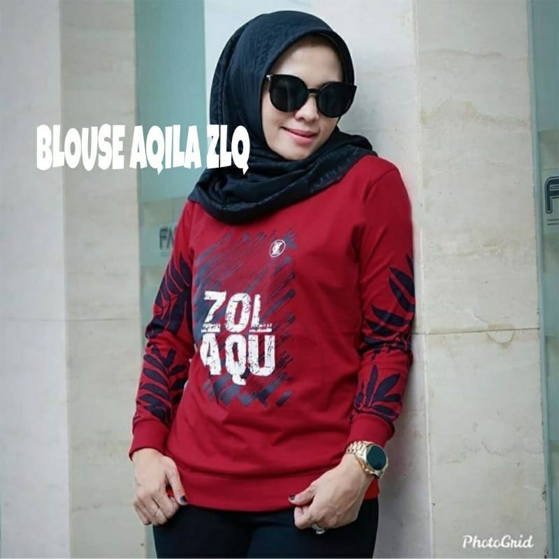 PCS BLOUSE AQILA ZLQ BABYTERRY BIGSIZE JUMBO PMS