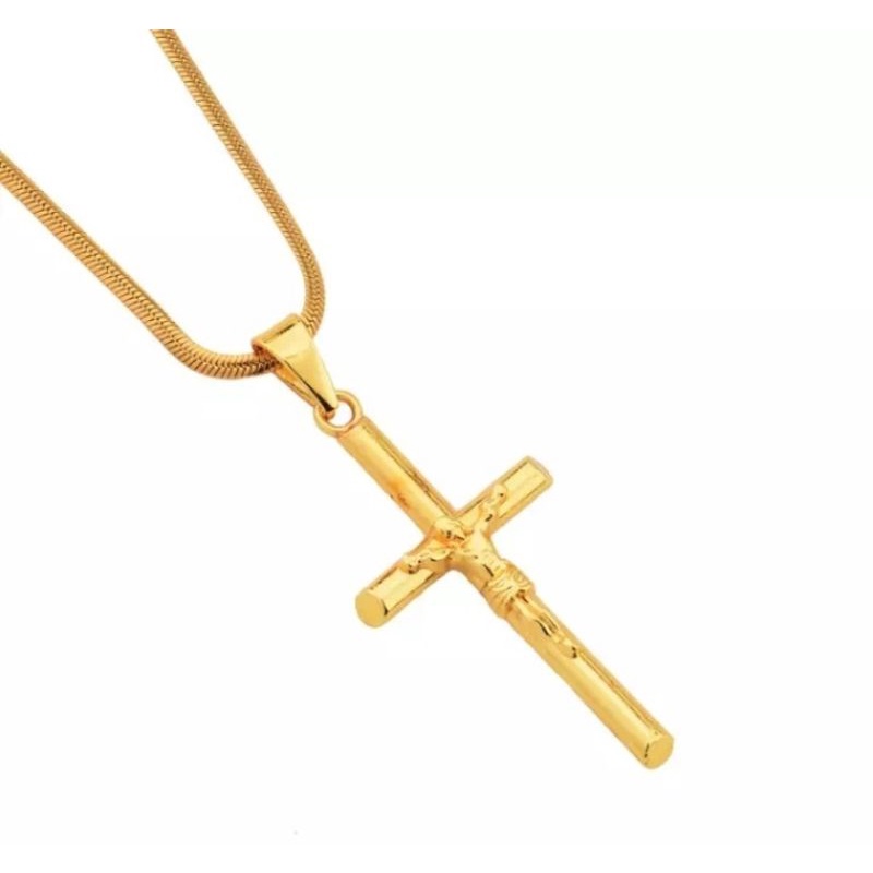 KALUNG BELUT GEPENG SALIB YESUS MODEL TERBARU WANITA PRIA
