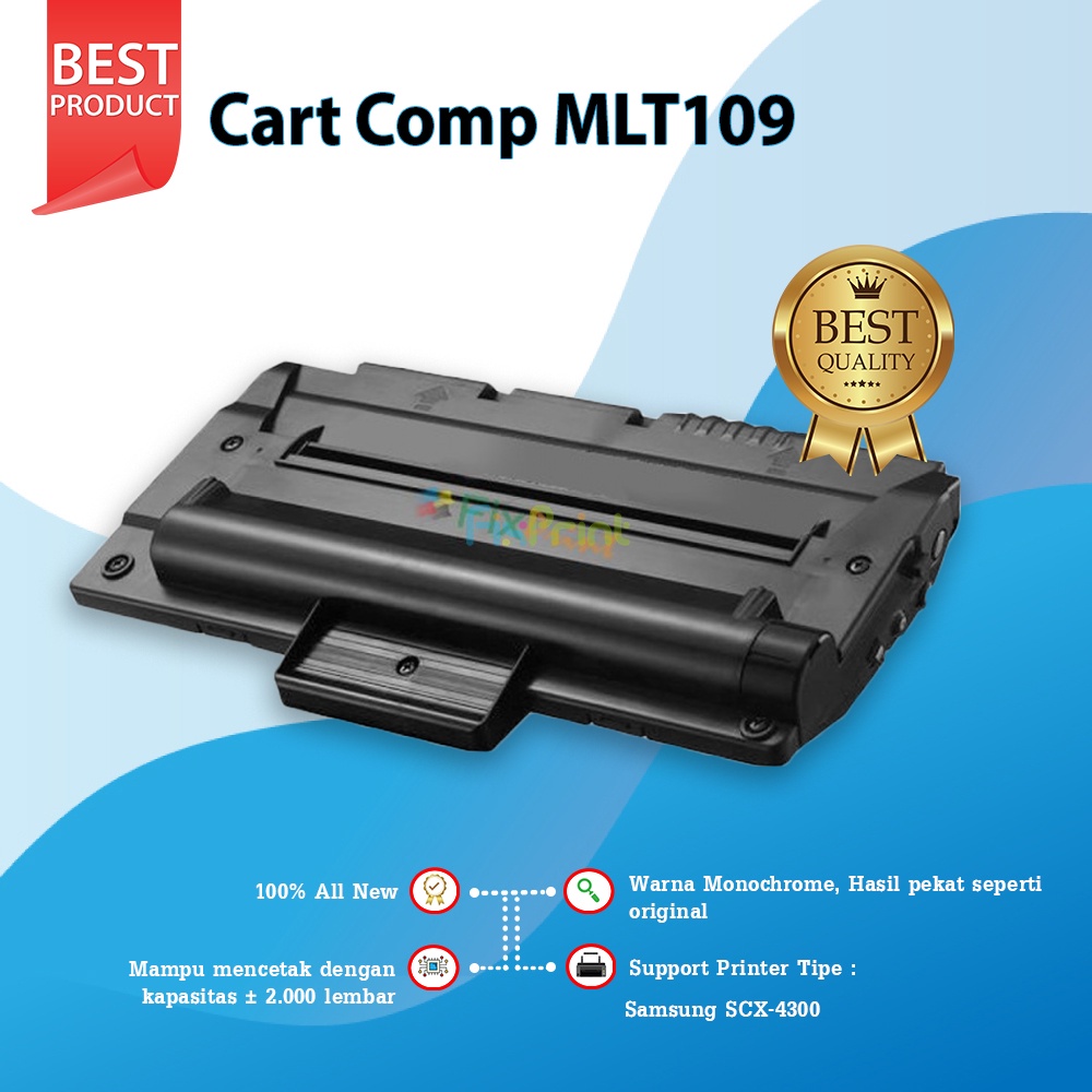 Cartridge Compatible Samsung MLT-109 MLT109 MLT-D109S Black, Printer Samsung SCX-4300 SCX4300