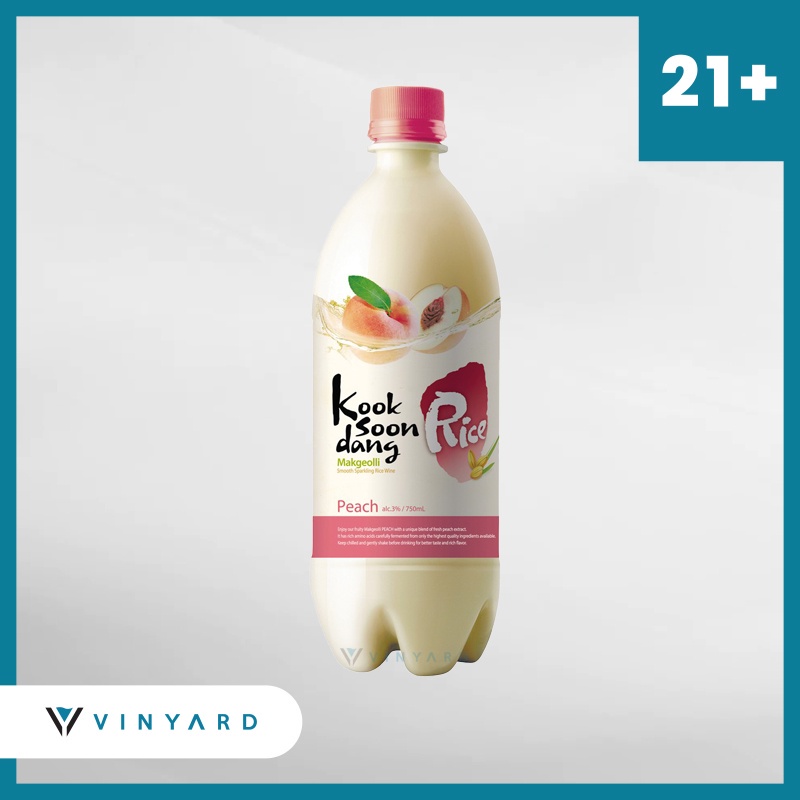 KookSoonDang Makgeolli Peach 750 ml ( Original &amp; Resmi by Vinyard )