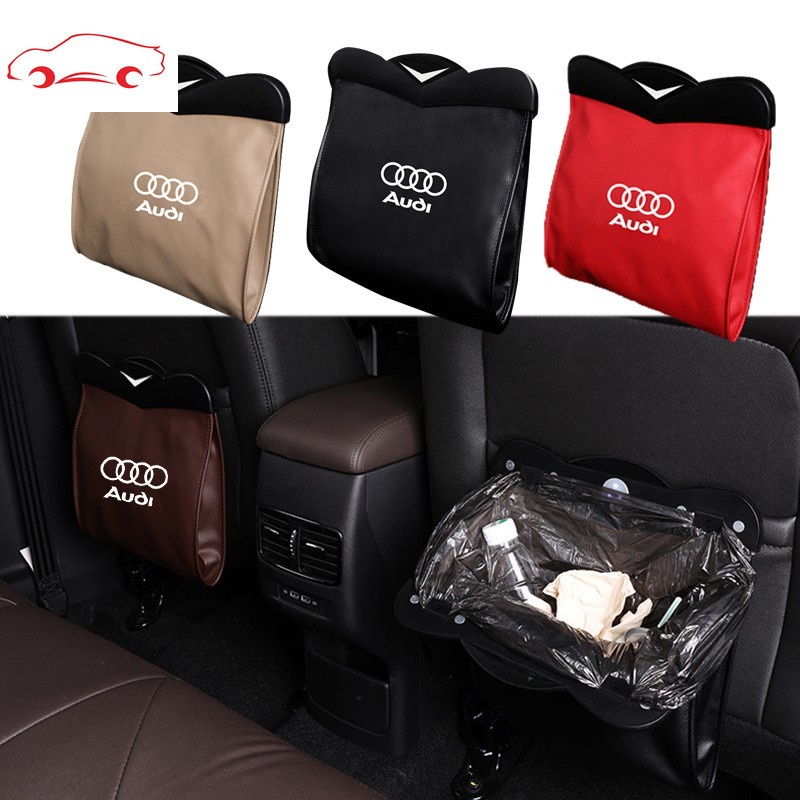 Tas Penyimpanan Bahan Kulit Dengan Lampu Led Universal Untuk Audi A4 Tt A3 A5 A6 Q7 Q5 Rs3 A7 Rs6 Rs7 A8L Rs5 Rs4 Q8