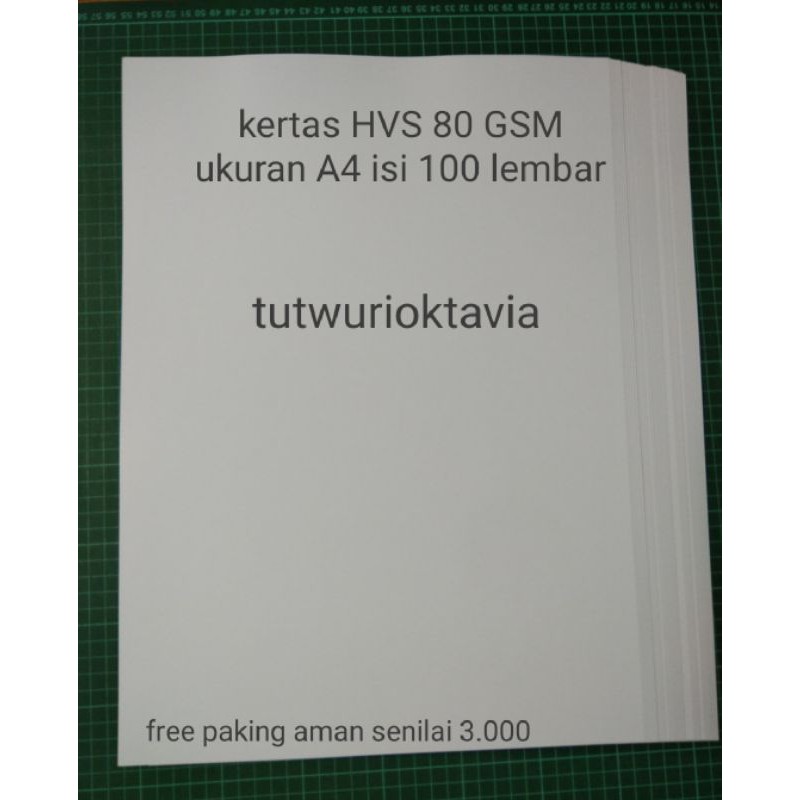 

kertas HVS 80 GSM A4 isi 100 lembar