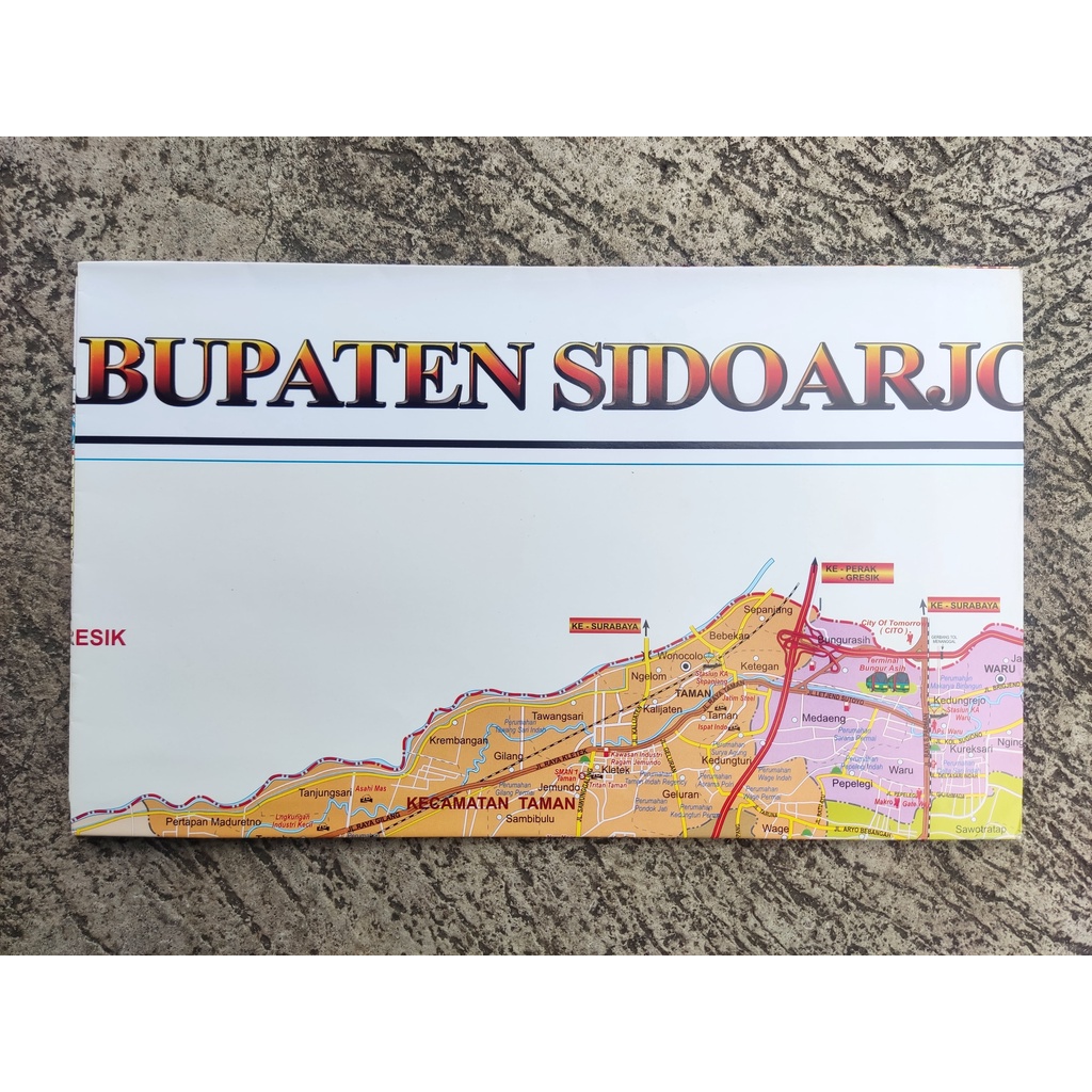 Jual Peta Kabupaten Sidoarjo Lipat | Shopee Indonesia