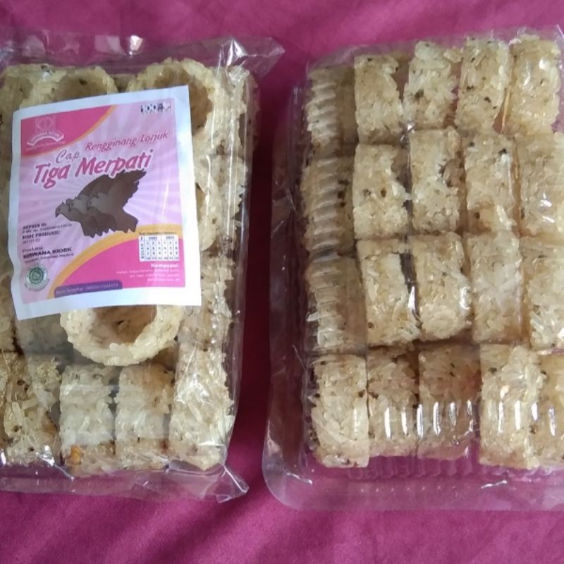

RENGGINANG LORJUK KEMASAN KECIL TIGA MERPATI ISI 24 KHAS MADURA