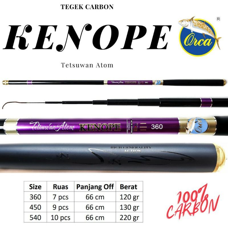 Tegek Pancing Orca Kenope 450 540