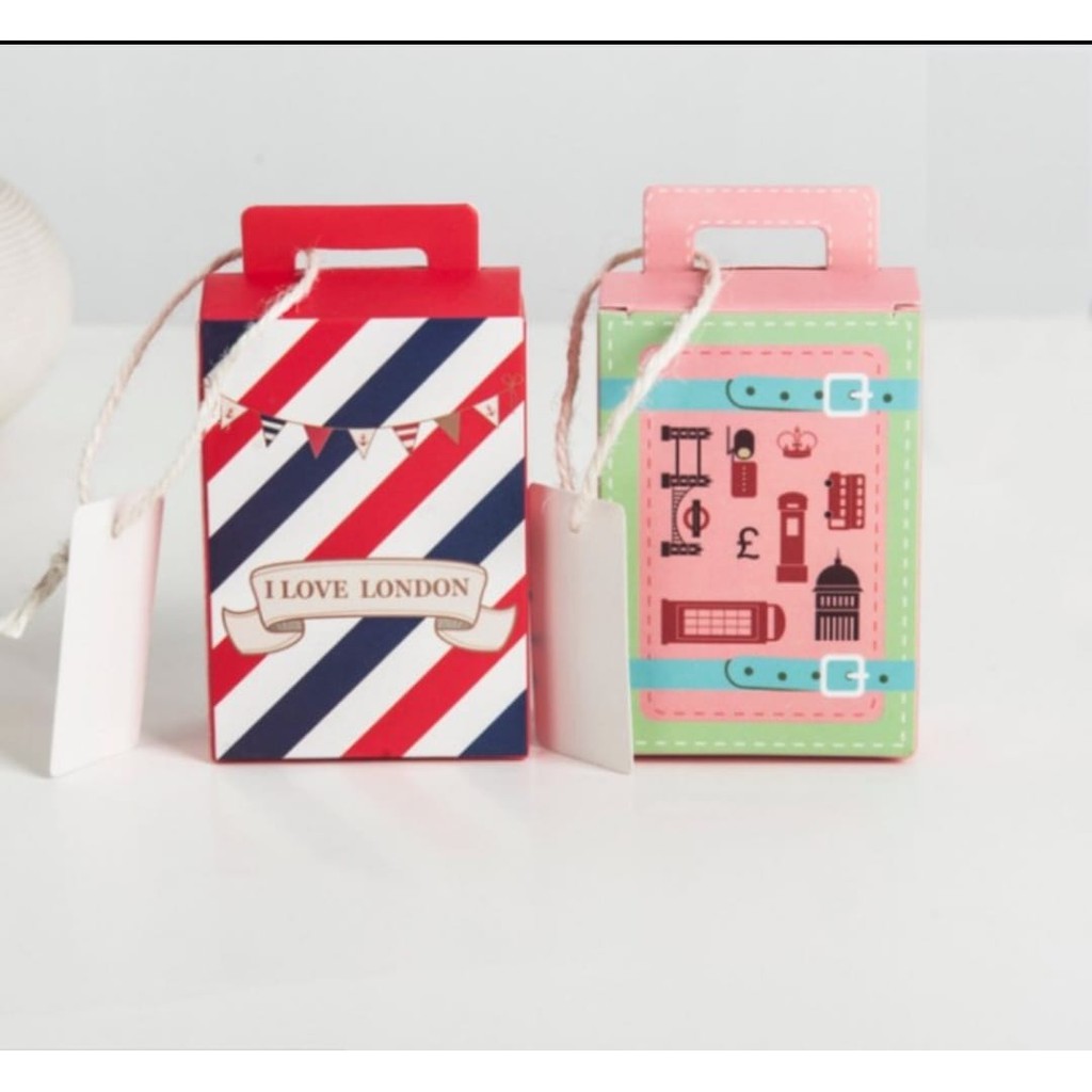 

10 PCS KOTAK HADIAH KOTAK KADO BOX SOUVENIR KOTAK COOKIES BOX PERMEN KOTAK MODEL LONDON KOTAK