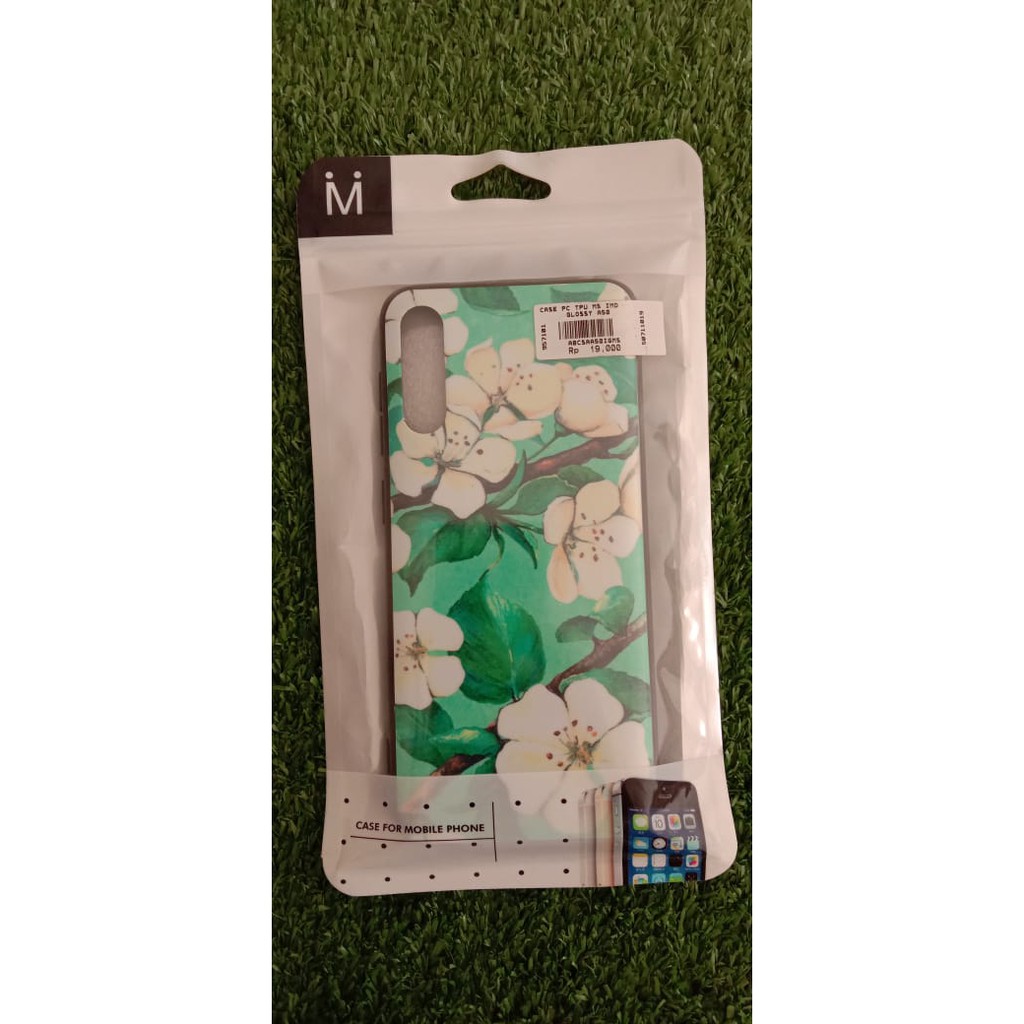 Case Casing Glossy Motif Bunga Bunga Samsung A50/S