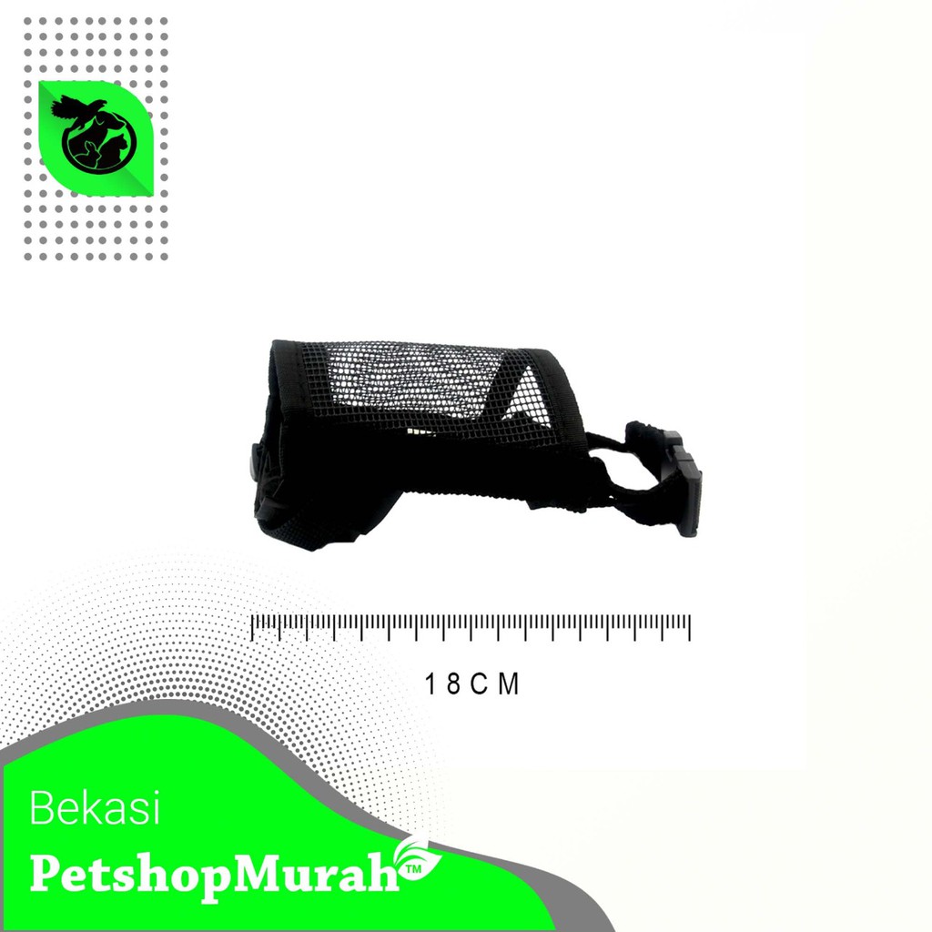 Dog Muzzle brongsong,masker anti gigit doggy