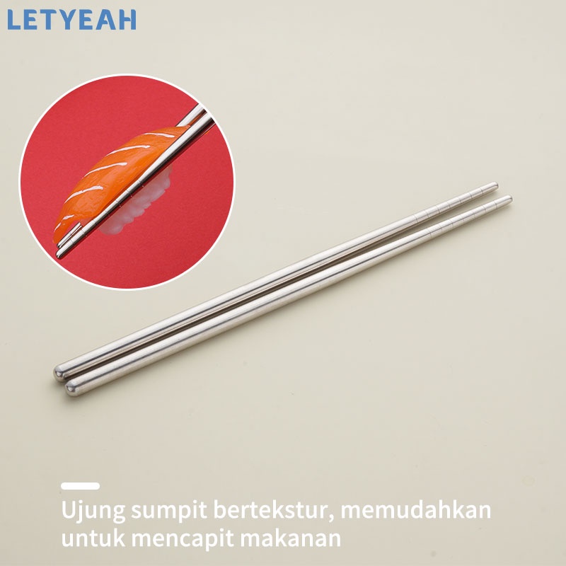 letyeah Rotatable cutlery set stainless /Alat makan set 3 in 1 portable