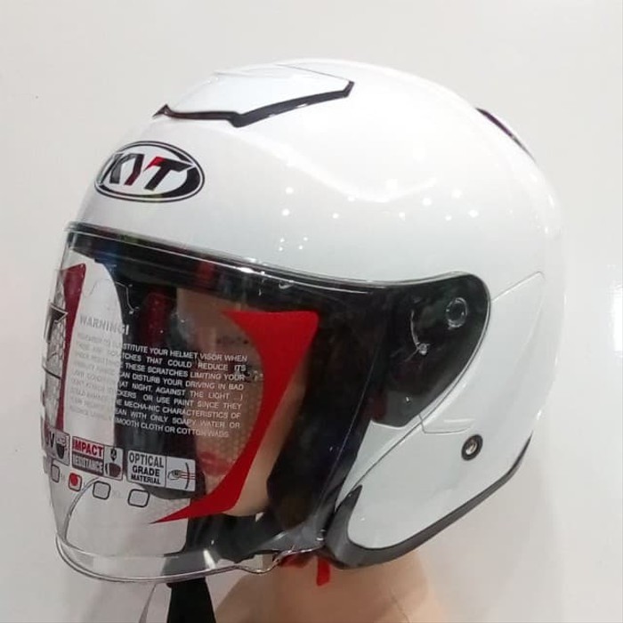 HELM KYT KYOTO PUTIH GLOSI / KYOTO WHITE SOLID