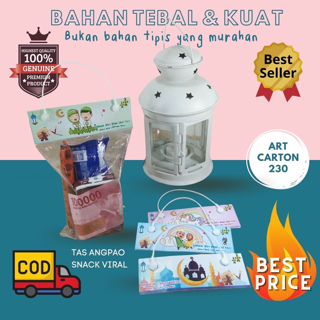 PLASTIK SNACK LEBARAN Amplop Lebaran Unik  Tas Label  THR UNIK EDISI LEBARAN IDUL FITRI Amplop Lebar