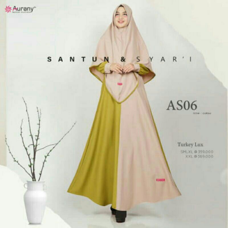 SALE Set Gamis Aurany AS 06 Size M ORI