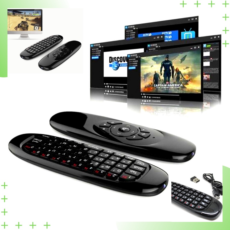 Keyboard Wireless WeChip Air Mouse dengan Touch Pad for Android TV Box Smart TV dan PC - H20
