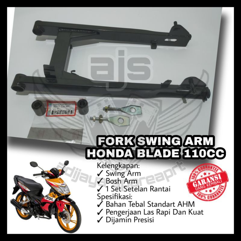 Full Set Fork Swing Arm Arem Lengan Ayun Motor Honda Blade 110 Revo Abs Absolute Fit Fi Lama Model A
