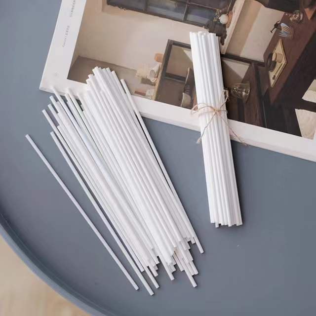 Home Reed Diffuser Fiber Stick Hitam & Putih 3mm x 20cm-Putih