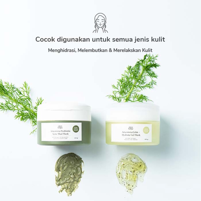 ❤️ Cloudy ❤️ SKIN HOPE Artemisia Calm + Hydrate Gel Mask 100gr