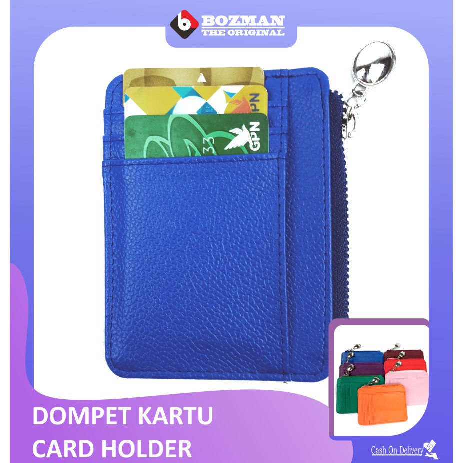 Dompet Kartu Wallet Card Holder Kulit PU Leather Premium