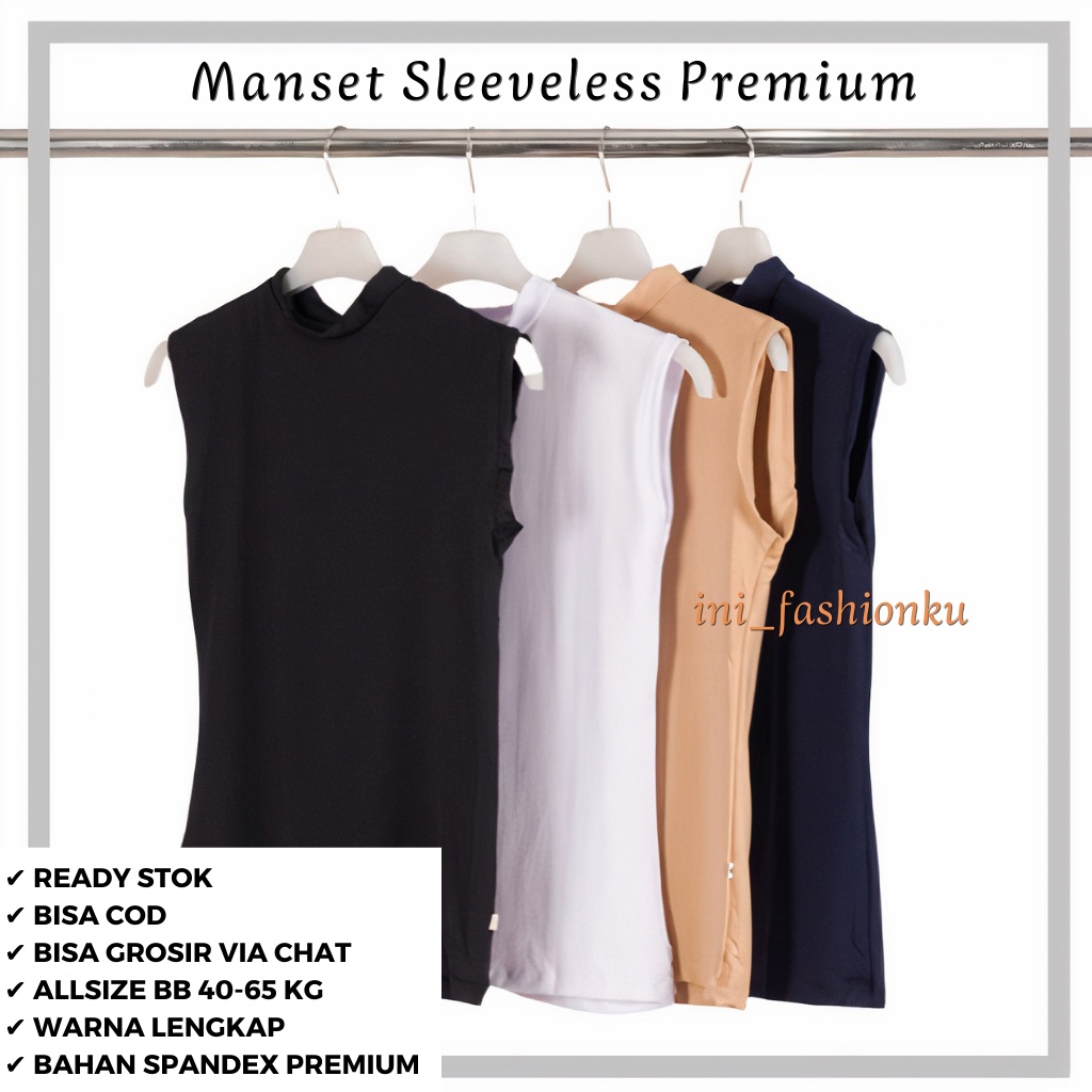 INF ( BISA GROSIR ) BAJU MANSET BUNTUNG SPANDEX PREMIUM INNER  MANGSET OBLONG ATASAN WANITA POLOS BB 40-65 KG BISA COD