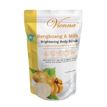 BODY SCRUB PEMUTIH VIENNA BENGKOANG N MILK WHITENING BODY SCRUB REFFIL 1KG - VIENNA SCRUB