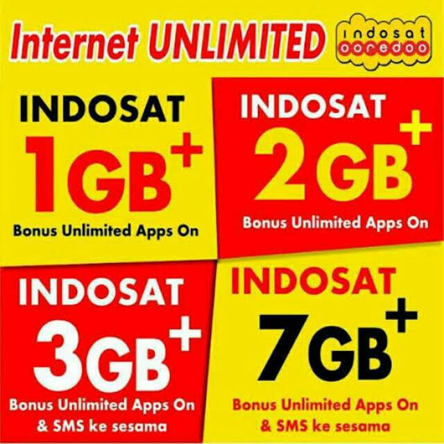 Voucher kuota data internet indosat im3