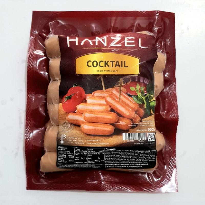 Hanzel Sosis Sapi Beef Cocktail 360g