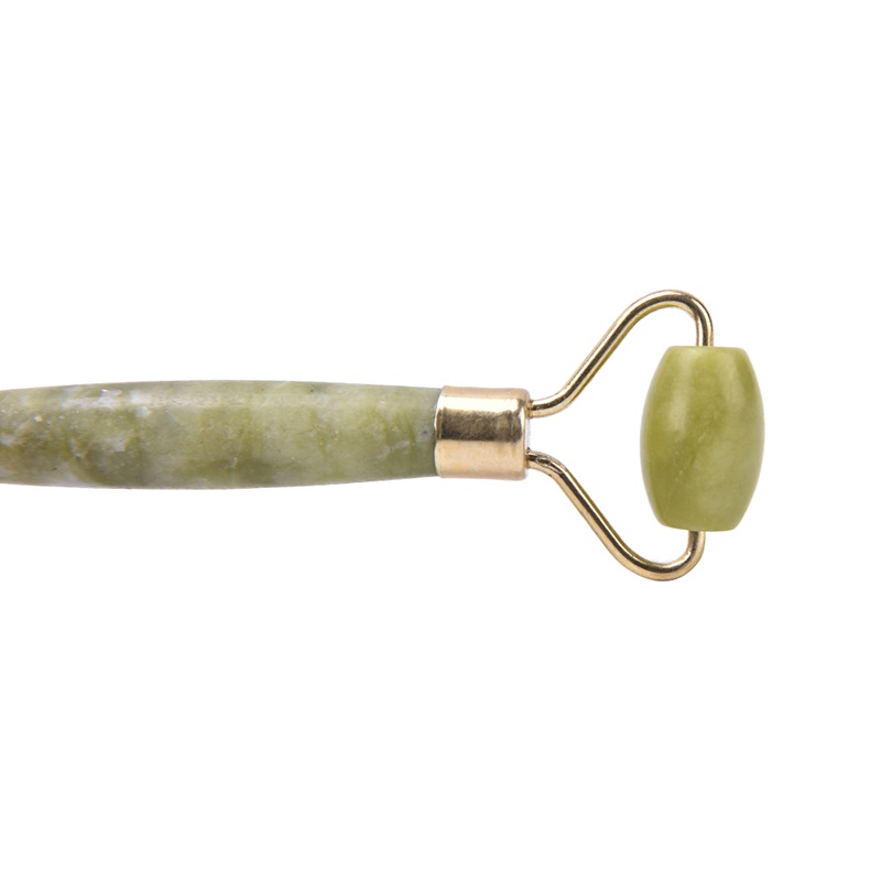 {LUCKID}Natural Jade Guasha Facial Beauty Massage Tool Jade Roller Face Thin massager