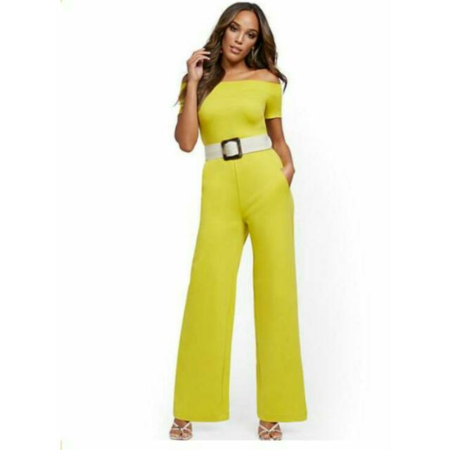 lemon yellow jumpsuit