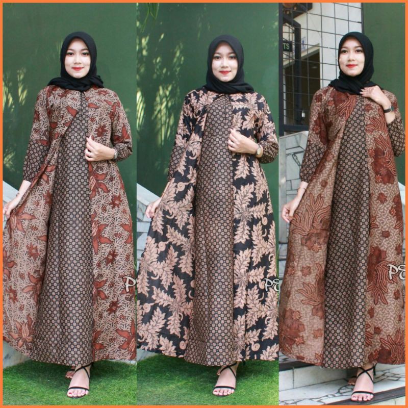 Jual Model Gamis Batik Kombinasi Harga Terbaik Desember 2021 Shopee Indonesia