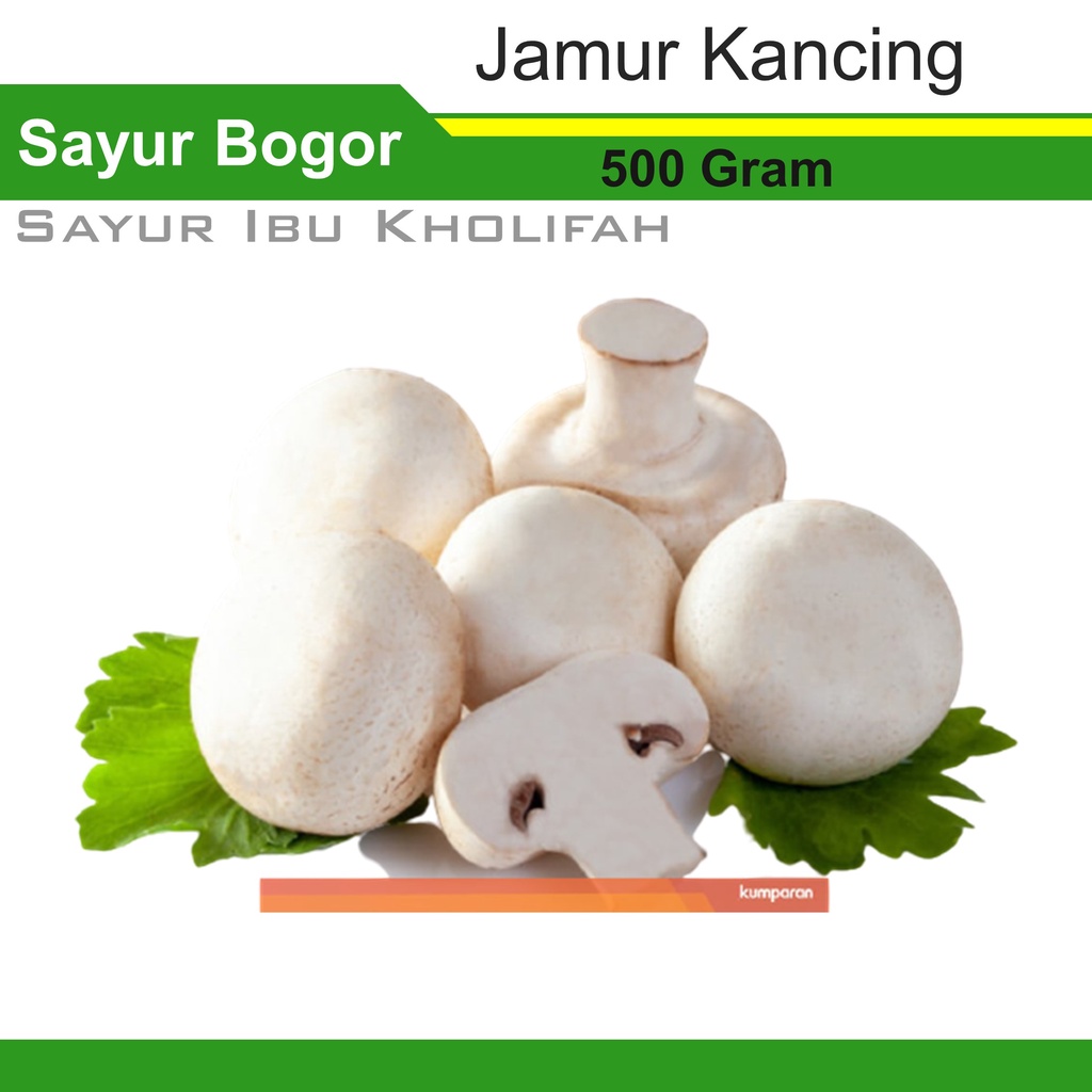 

Jamur Kancing Champignon 500 Gram Sayur Sayuran Segar Bogor