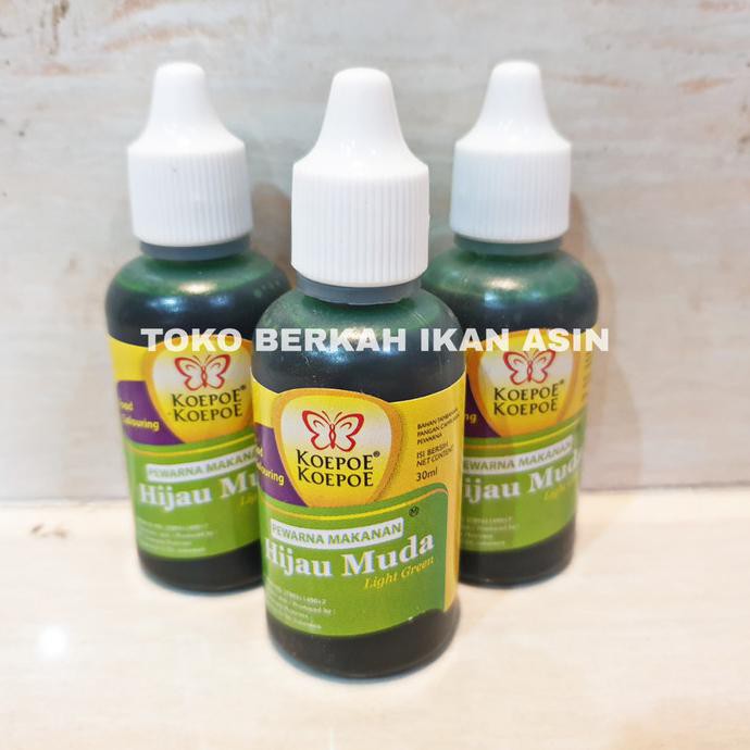 

Koepoe Koepoe Perwarna Makanan HIJAU MUDA 30ml / Food Color Warna