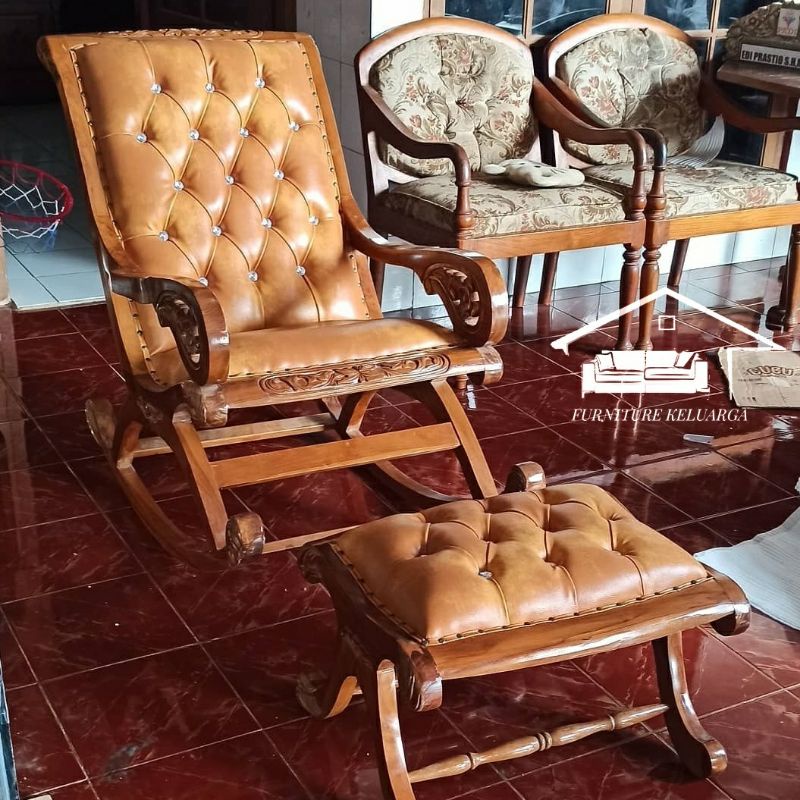 Kursi goyang / Kursi goyang jati / Kursi goyang ukir jati jepara