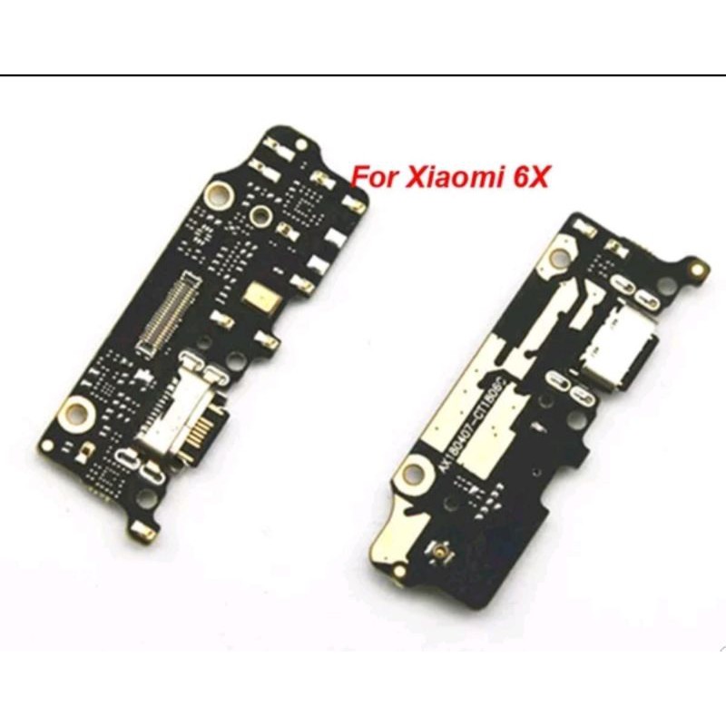 FLEXIBLE FLEXIBEL FLEKSIBEL XIAOMI MI6X MI A2 CON CONNECTOR KONEKTOR TC CAS CHARGER MIC ORIGINAL