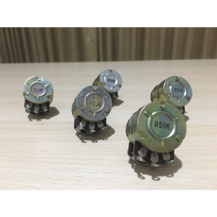POTENSIO BESAR DOUBLE 2 x 50K 50 K OHM Ω STEREO