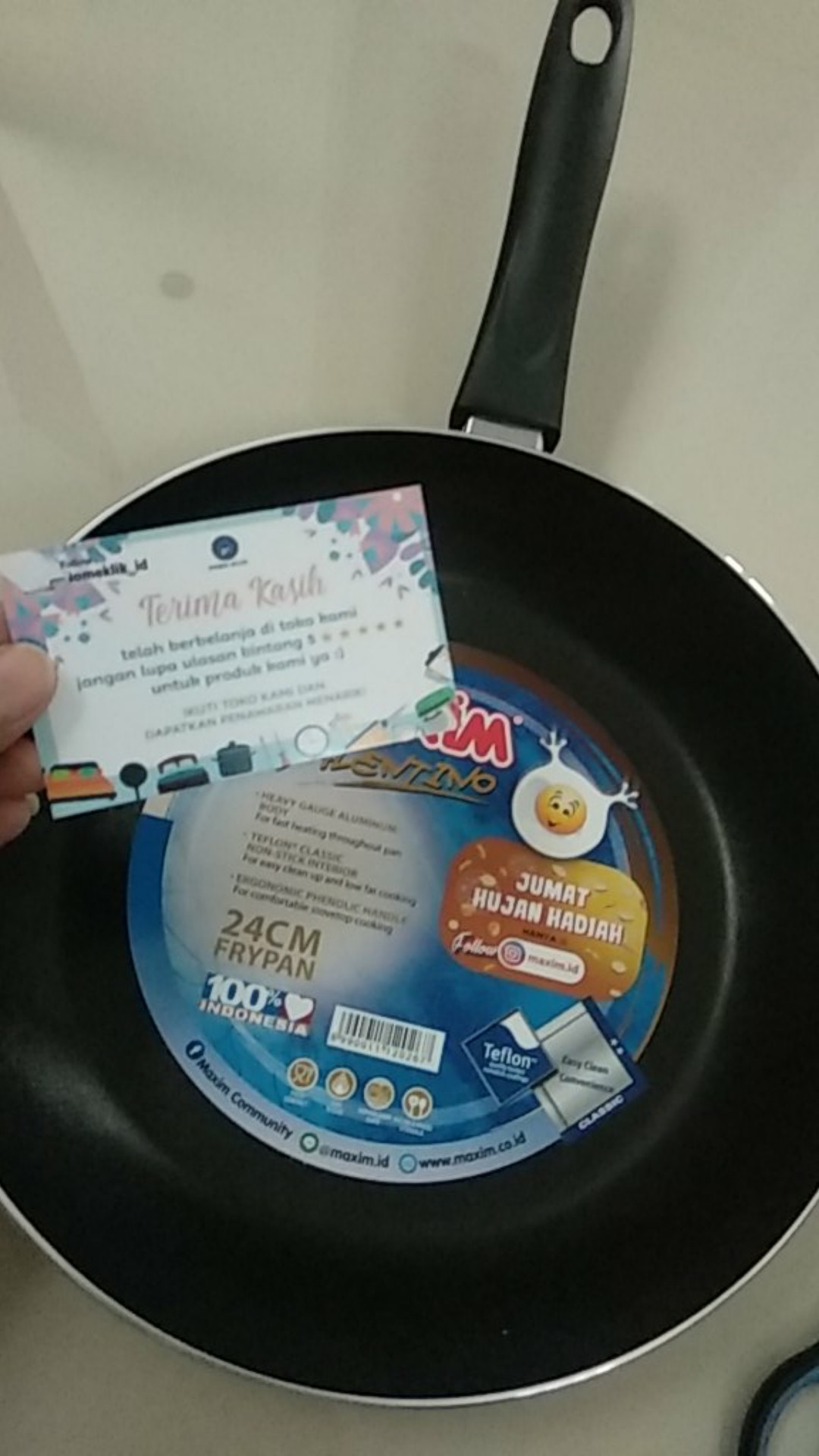 Maxim Valentino Fry Pan Anti Lengket Penggorengan 24 Cm