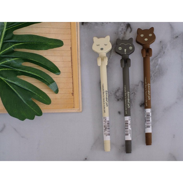 

Gel Ink Pen Adorable Pet / Pulpen lucu / Pulpen Unik