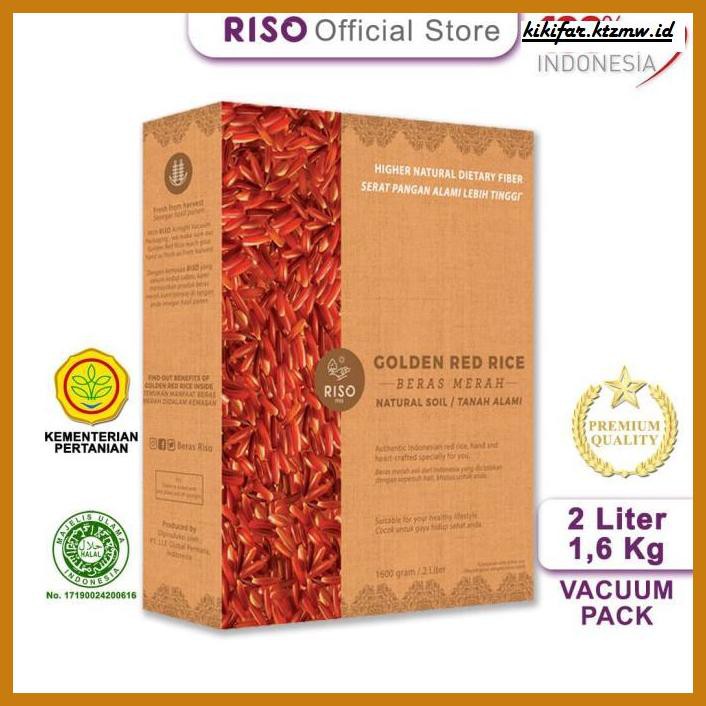 

ANEKA-BERAS- RISO TANAH ALAMI / SOIL NATURAL GOLDEN RED RICE 2 LITER (BERAS MERAH) -BERAS-SEHAT.