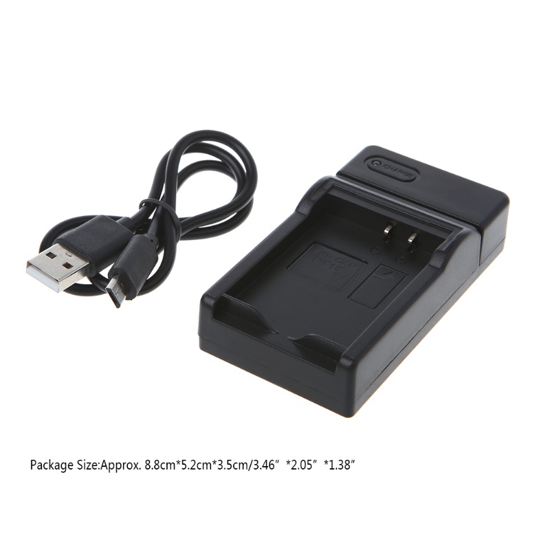 Cre Charger Baterai Portable Untuk LP-E10 1100D E0S1200D Kiss X50 Rebel T3