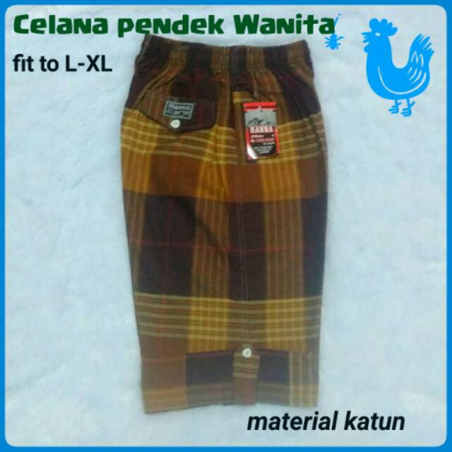 Celana kolor pendek Wanita santai fit to  L  XL XXL jumbo murah santai harian