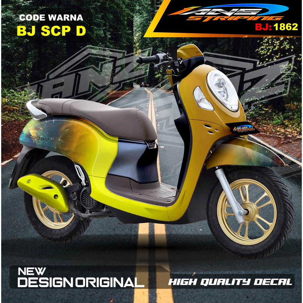 STIKER VARIASI FULL BODY SCOOPY / STICKER ALL NEW SCOOPY / STIKER FULL BODY SCOOPY TERMURAH / STIKER MOTOR SCOOPY / STIKER MOTOR