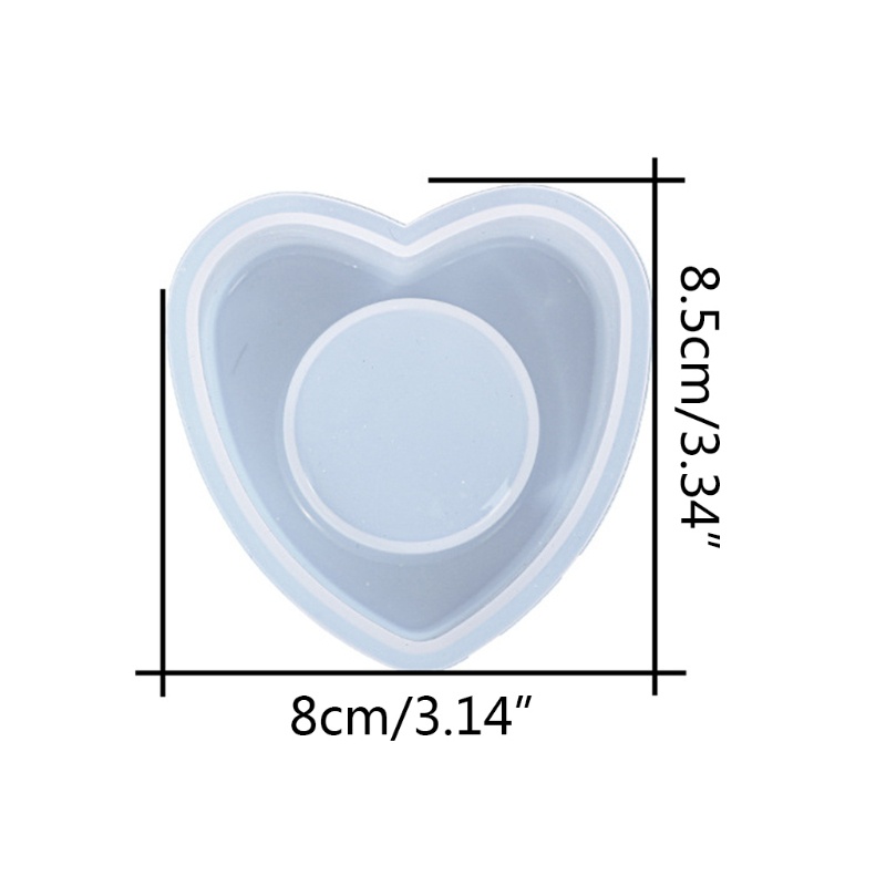 Siy Cetakan Resin Bentuk Hati Bahan Silikon Untuk Kerajinan Tangan Diy