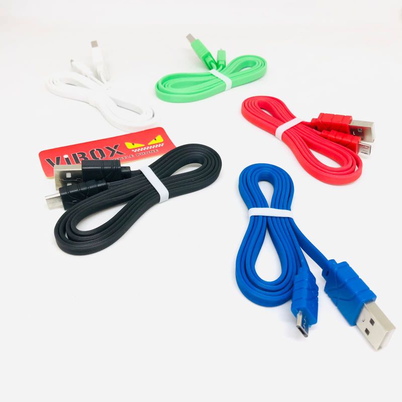 SEN-ISI 15PCS RS100 KABEL DATA TOPLES VIBOX RS-100 MICRO KABEL 1METER ORIGINAL KABEL CHARGER