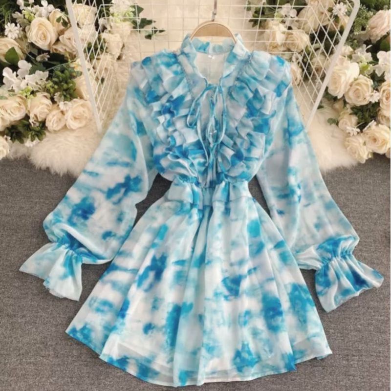 MDLV ~ 1974 SANNY TIEDYE DRESS KOREA IMPORT DRESS CANTIK DRESS PESTA DRESS PREMIUM FASHION IMPORT